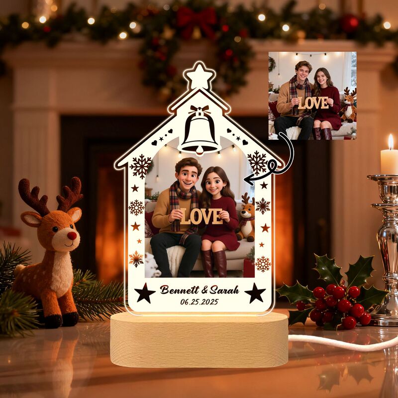 Amazon Pixar Couple Exclusive Christmas Series Portrait Night Light Self-Built Station Romantic Atmosphere Decorative Ornaments Amazon Pixar Couple Exclusive Christmas Series Portrait Night Light Self-Built Station Romantic Atmosphere Decorative Ornaments