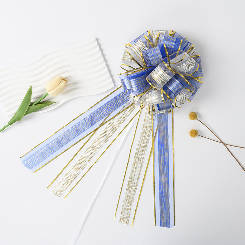 Nuevo transfronterizo de doble capa de doble color de corteza de árbol de tamaño grande flores de nieve de oro regalos de fiesta decoración de flores de dibujo