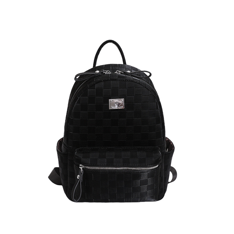 Mochila de moda coreana de mesa de ajedrez, mochila de viaje de gran capacidad para mujeres, 2026 nueva mochila universitaria