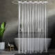 Amazon cross-border supply simple wet and dry separation transparent waterproof shower curtain thickened EVA shower curtain cloth bathroom curtain