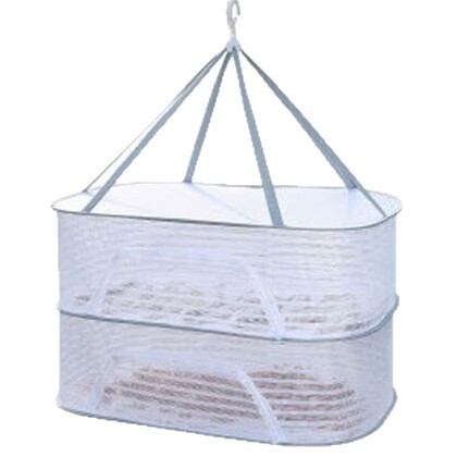 Cesta de secado doméstica multifuncional a prueba de viento a prueba de mosquitos cubierta de malla plegable balcón cesta de secado al por mayor