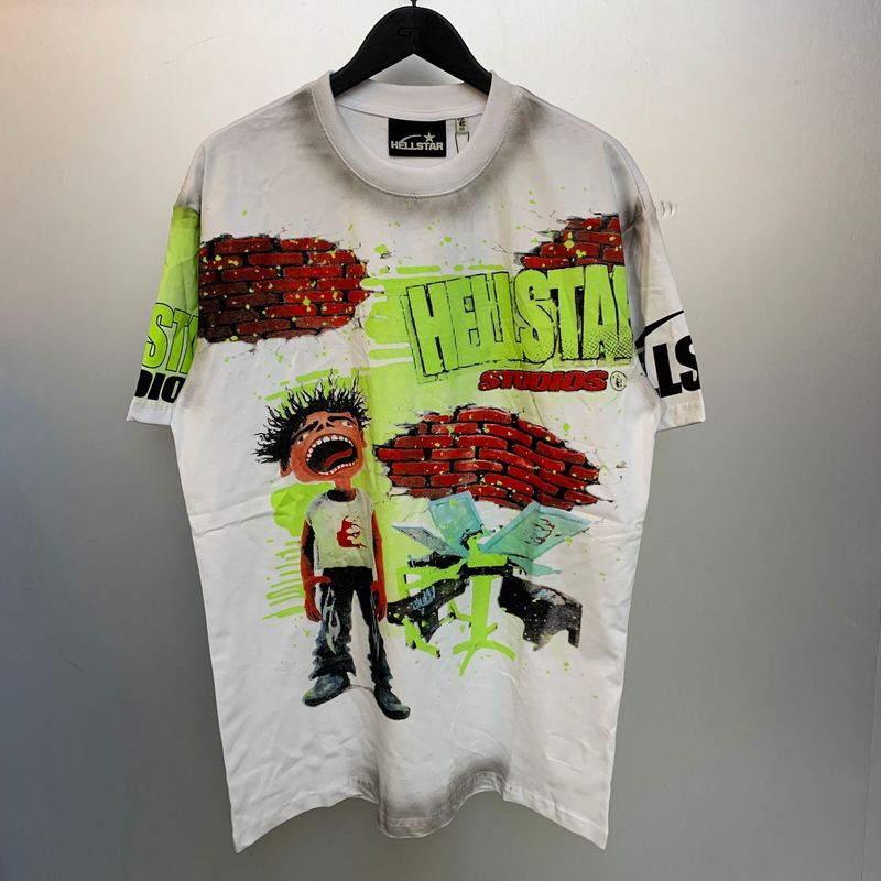 クロスボーダー新しい夏アメリカンレトロ半袖クリエイティブレタープリントルーズトレンディブランド半袖Tシャツトップス男性と女性用|undefined