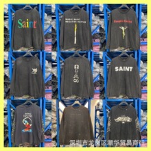 SAINT MICHAEL 24fw�¿�����VINTAGEˮϴ����ӡ����Ů����TEE����