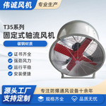 T35-11-2.8A/3.15A /3.55A/4A/5A低噪声管道固定式工业轴流风机
