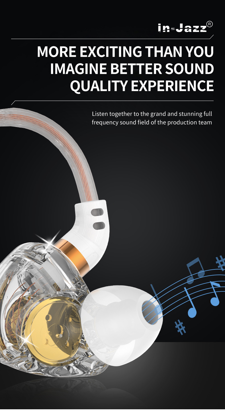 Export Heavy Bass Over-Ear Wired Headphones Metal Noise Cancelling In-Ear Sports Music Ear Hook Style_voghion.com