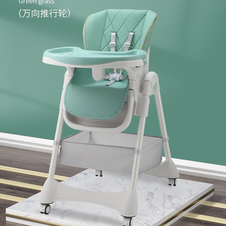 Silla de comedor plegable portátil para bebés sin instalación, silla de comedor para niños de dibujos animados domésticos, silla de comedor para niños que se puede sentar y acostar image 13