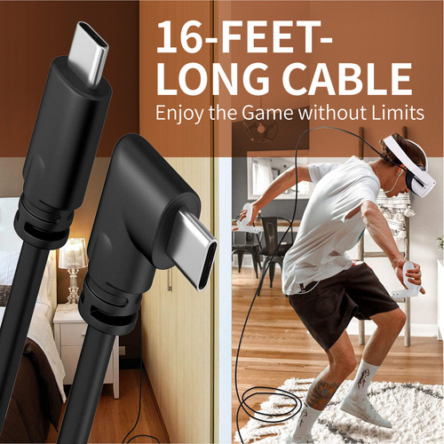 oculus quest2头戴配件Link Cable数据线跨境VR游戏串流连接线5米