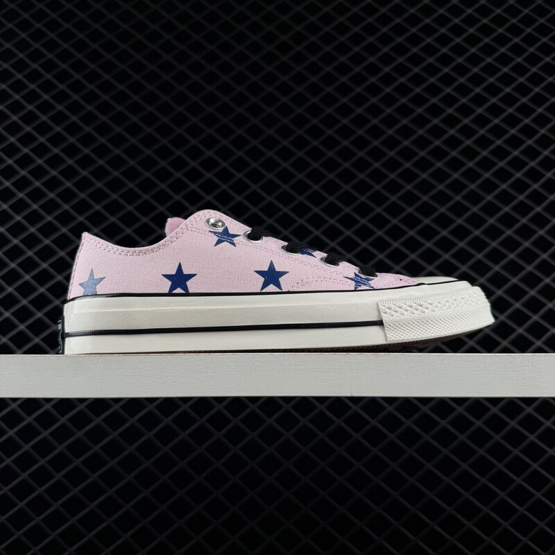 All Star Chuck 70 Pink Star Retro Low-Top Vulcanized Canvas Sneakers for Men and Women