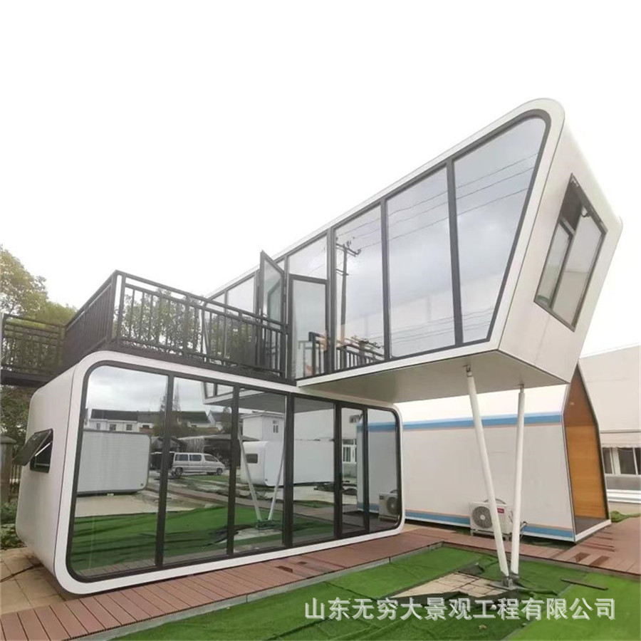 Lugar escénico de lujo metal Casa Shanghai Internet celebridad campamento camping cabina salvaje al aire libre lujo B & B Hotel cabina