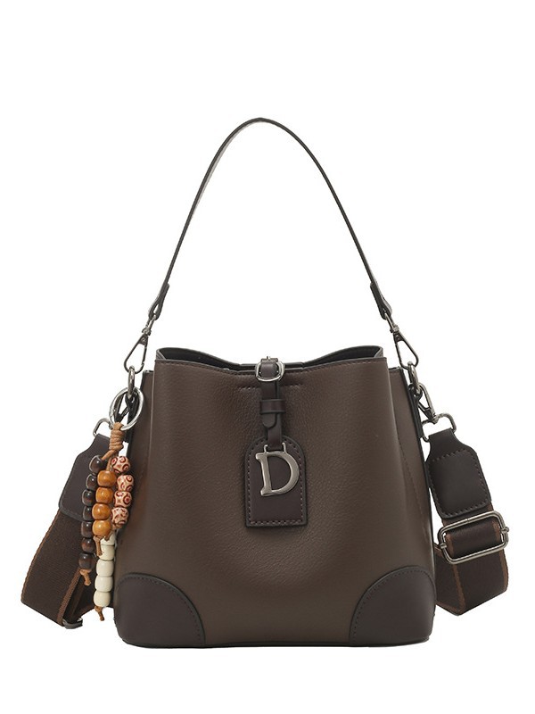 Bolso de nicho retro, bolso de moda, bolso de balde, mujer 2025, nuevo estilo de estilo extranjero, bolso de hombro, bolso de mochila coreano
