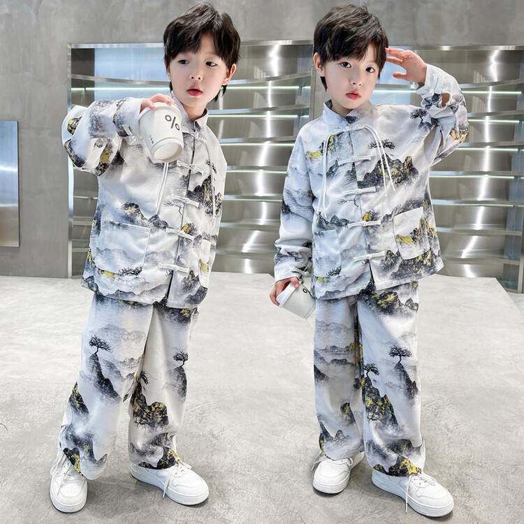 블랙 파 마운틴 다이 Guofeng 플레이트 버클 세트