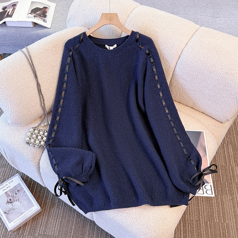 65-175kg Plus Size Women's Clothing for Fat Girls, New Winter Sweaters, Fashionable Design, Loose Knitted Sweaters Tops