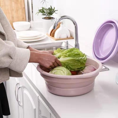 Collapsible Face Basin Portable Household Baby Telescopic Travel Face Basin Compressed Lightweight Foldable Basin