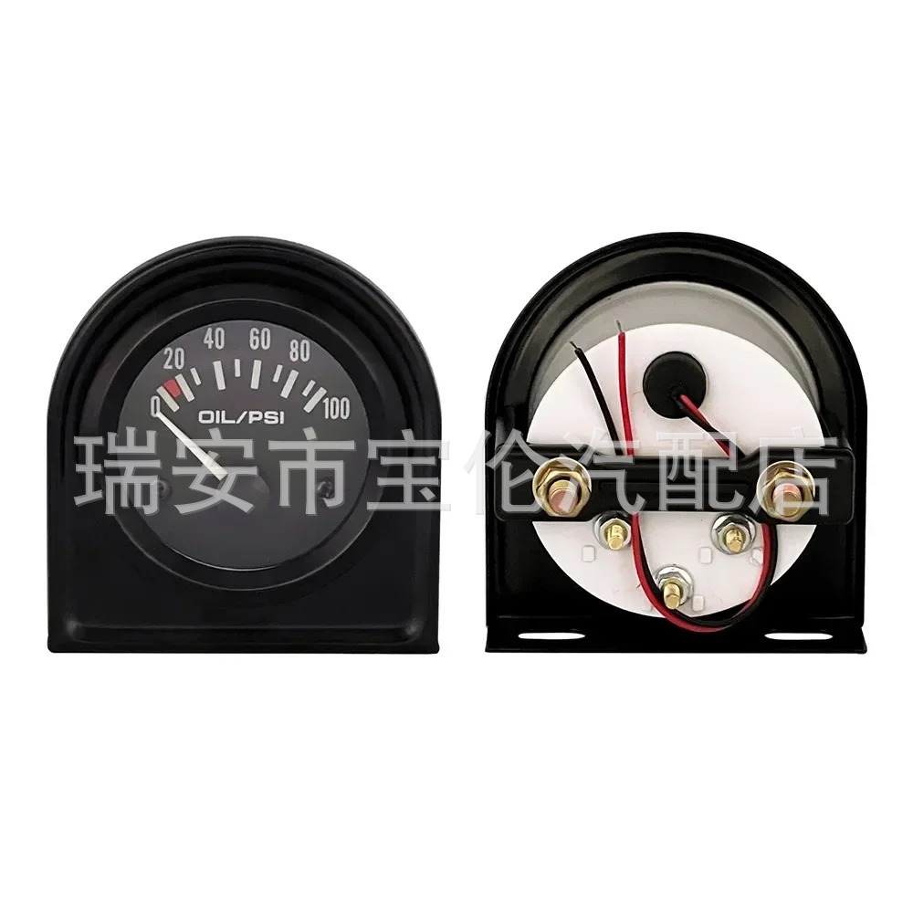 12V 52mm 2" 0-100 Psi Car Oil Pressure Gauge with Sensor Bracket