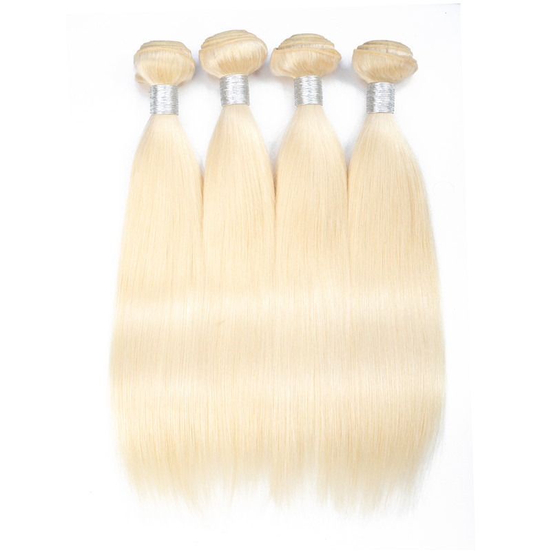 Real Human Hair Bundles 613 Straight Human Hair Bundles Cross-Border Wig Hair Extensions Light Golden Color Real Human Hair Bundles 613 Straight Human Hair Bundles Cross-Border Wig Hair Extensions Light Golden Color