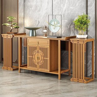 Chinese-style Solid Wood Table Guanyin Edicates to the Entrance Cabinet Long Narrow Table Home Fragrant Table End View Table Entrance