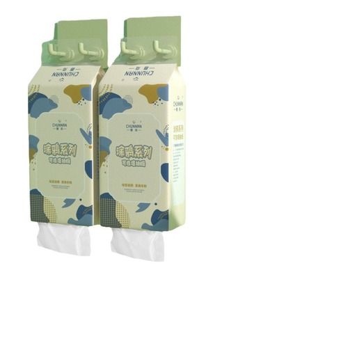 Spring South Wall-mounted Tissue Paper 1280 Sheets, Suspension Napkin Paper for Bathroom Toilet Paper, Natural Wood Pulp 4-Ply