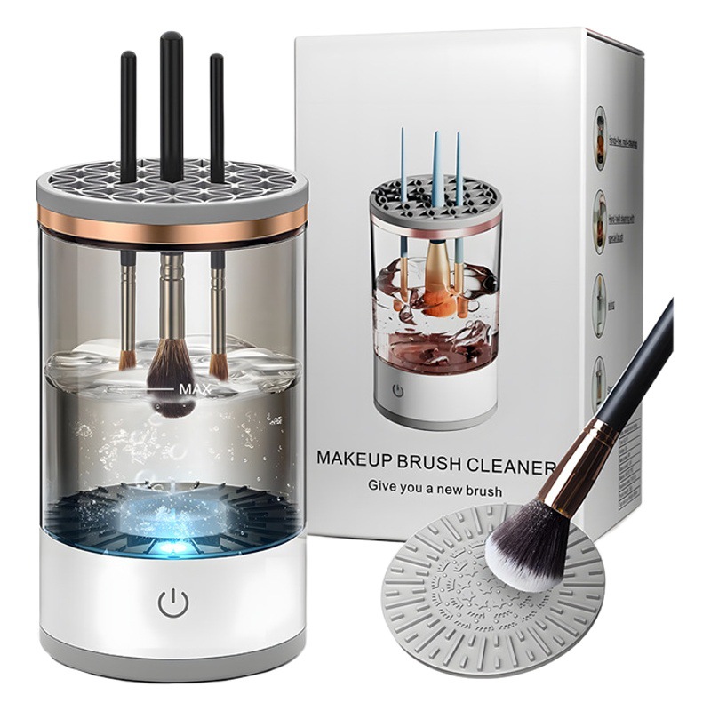 Limpiador de pinceles de maquillaje eléctrico de secado rápido automático explosivo cepillo de belleza herramienta de secado máquina de limpieza