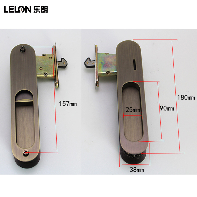 Cerradura de puerta deslizante de gancho oval personalizada aleación de zinc cerradura de puerta deslizante de baño de cocina cerradura de puerta deslizante de balcón doméstico cerradura de puerta deslizante japonesa