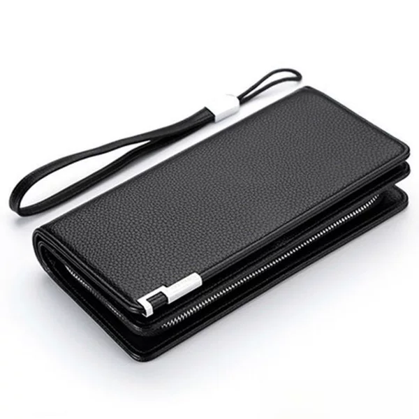 Iron Edge Handbag Men's Wallet Long Wallet Multi-Card Slot Wallet Handbag Men's Business Multi-Functional Mobile Phone Bag