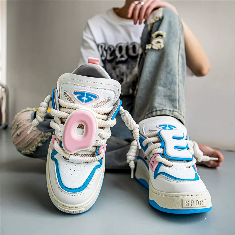 Взрыв смены алфавитной доски обувь мужская обувь осень 2025 новый ретро оригинальный совместный дизайн нишевые спортивные хлебные туфли