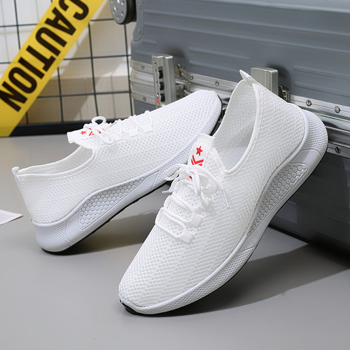 Cross-border Men's Casual Feiwei  Spring and Summer New Men's Shoes Mesh Shoes Trendy Running Shoes Soft Sole Sports Shoes