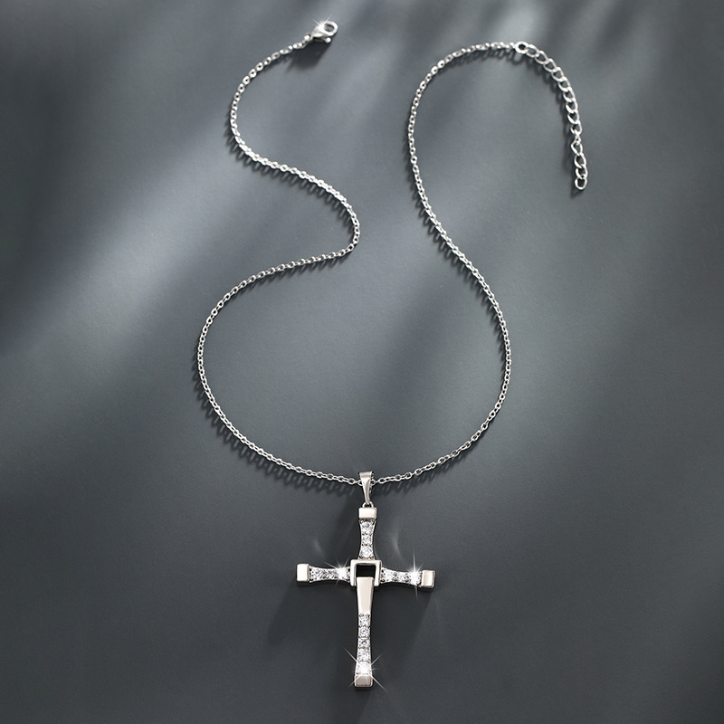 Xuping joyería Cruz colgante hembra nicho diseño de alto grado de luz de lujo de los hombres collar de moda colgante accesorios al por mayor