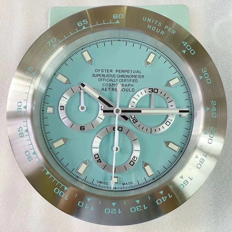 源头工厂直销 R L X 水鬼 GMT SEA 迪通拿系列14寸金属外壳表挂钟|undefined