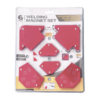 Factory Direct Sales 6PC Piece Set Magnetic Welding Locator Angle Fixator Magnetic Welding Hardware Tools