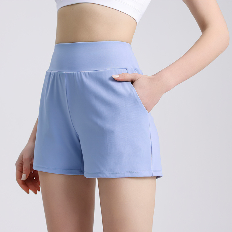 Summer New High Waist Abdominal Three-point Pants Unlined Loose Running Fitness Breathable Quick-drying Sports Shorts