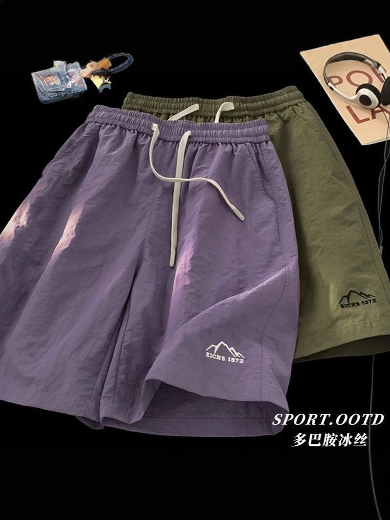 ソースメーカー 夏 日本製 アウトドア シンプル 速乾 ショーツ ベーシック ビーチパンツ 男女兼用 刺繍 スポーツ レジャー