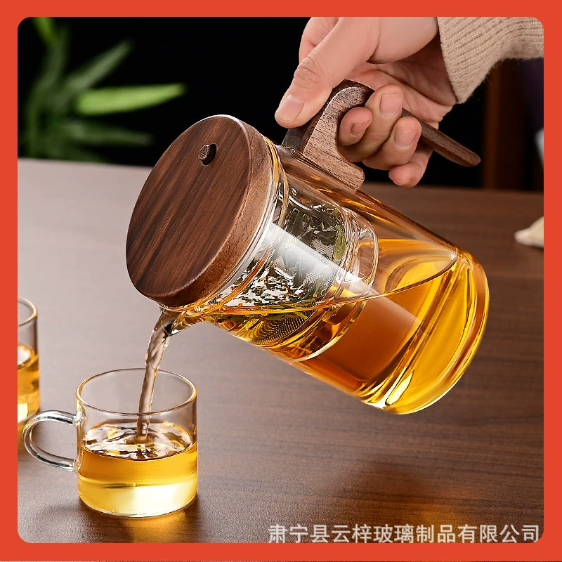 Glass capacious tea stainless steel