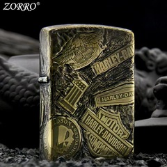 Zorroゾロ黄銅ハレ十一章灯油ライター手作り精彫作古性創意メーカー卸売り