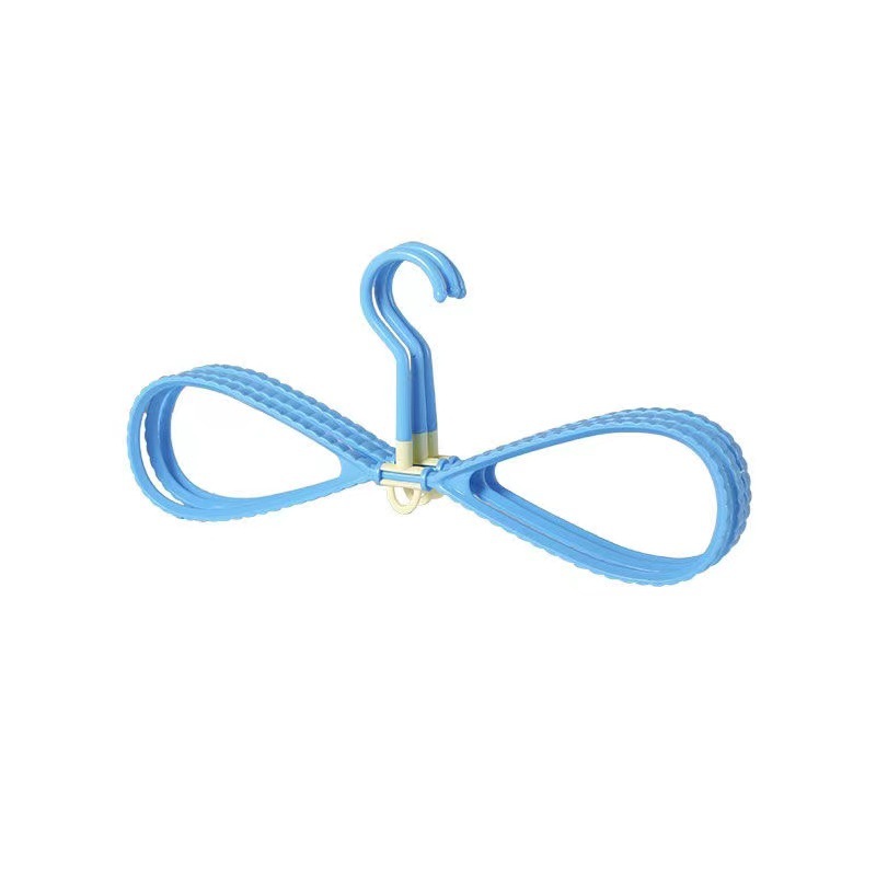 Multifuncional 8-palabra percha arco percha 8-palabra ancho hombro sin costura 360 grados rotación de la ropa soporte húmedo y seco de doble uso