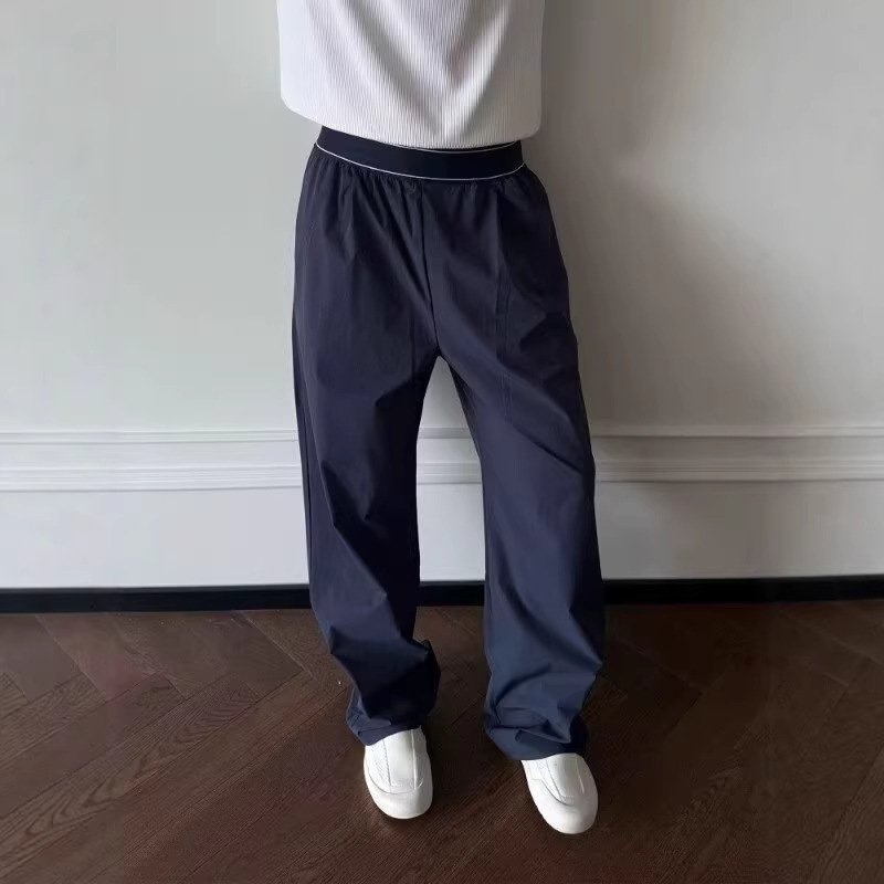 Simple Solid Color Magic Pants, Lightweight Outdoor Casual Pants for Men, Cleanfit Design, Casual Loose Sports Long Pants