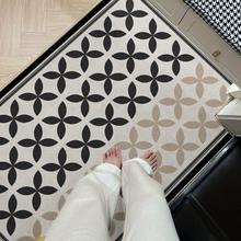 现代简约风圈绒地垫入户门地垫玄关防滑耐脏耐磨脚垫易打理除尘垫