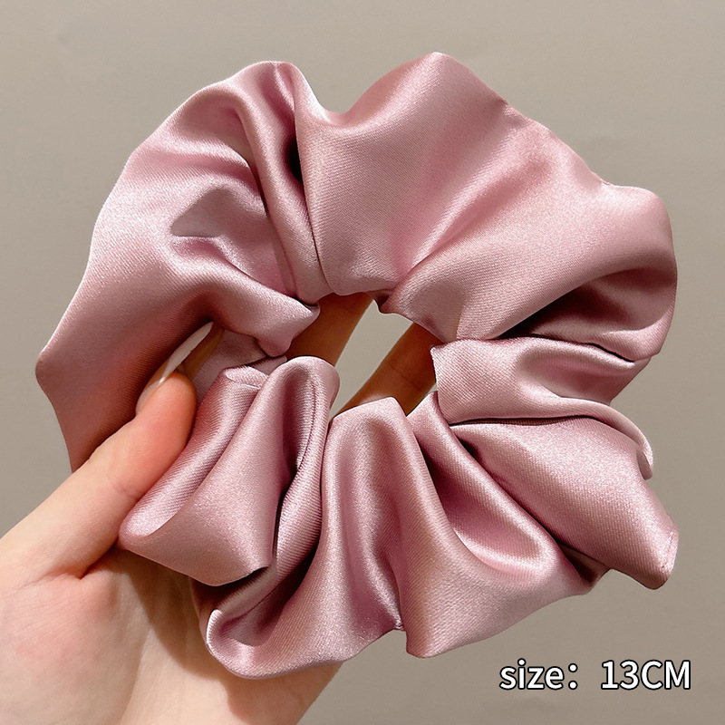 6#대형 머리끈 핑크(약 14cm)
