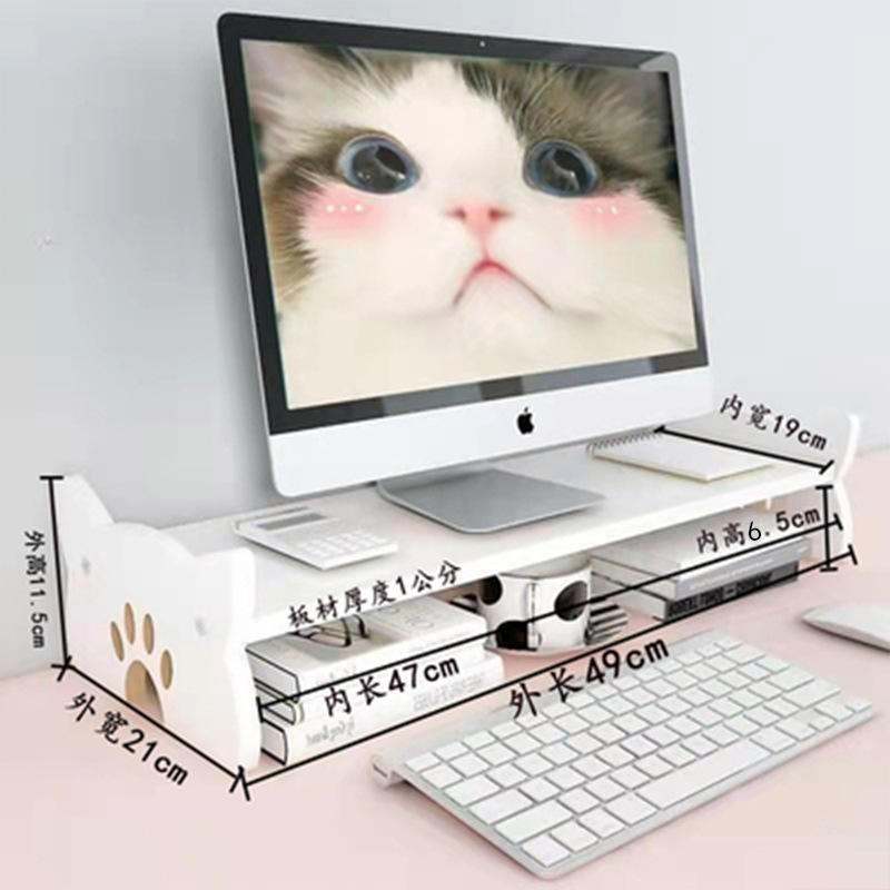 단층 고양이 발 높이 랙