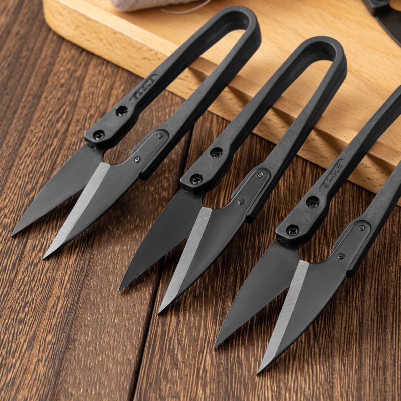 高碳塑柄家用纱剪 u型剪线头小剪刀十字绣手工专用裁缝小剪刀