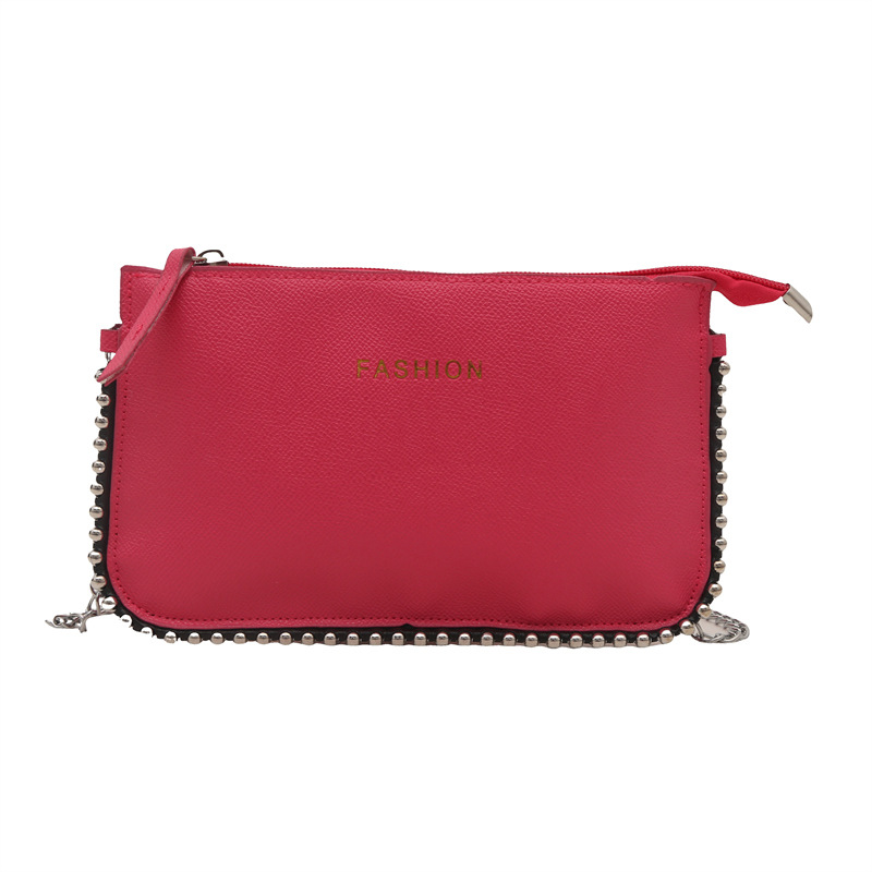 Casual coreano simple mochila personalidad bolso pequeño para mujeres 2025 primavera nueva moda perlas simple bolso de hombro