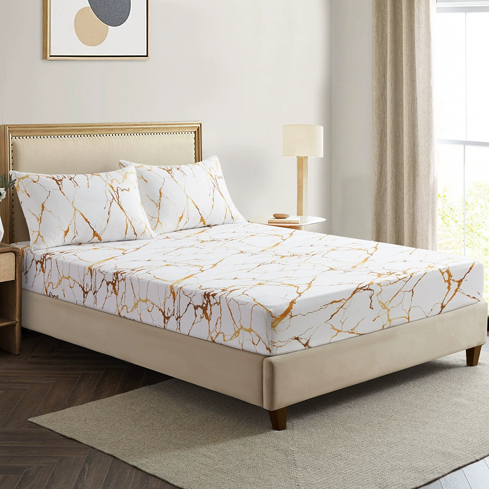 Дропшиппинг Amazon с доставкой по всему миру: пододеяльник из полиэстера с 3D-печатью, белый мраморный арт, подходит для смешанных партий.