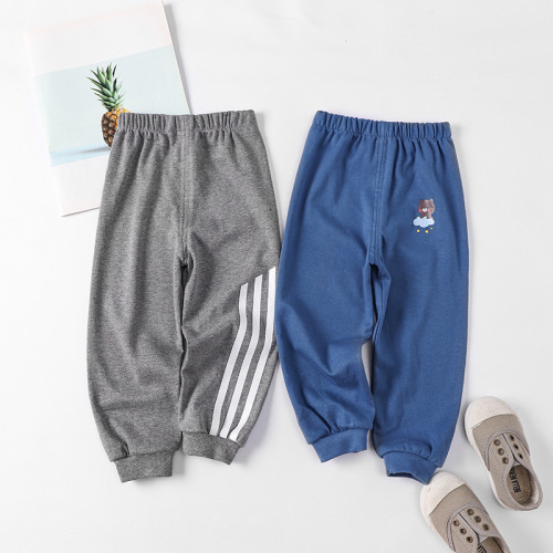 Cotton children's pants for girls and boys, spring and autumn long pants for boys and babies, casual pants for girls and babies, leggings