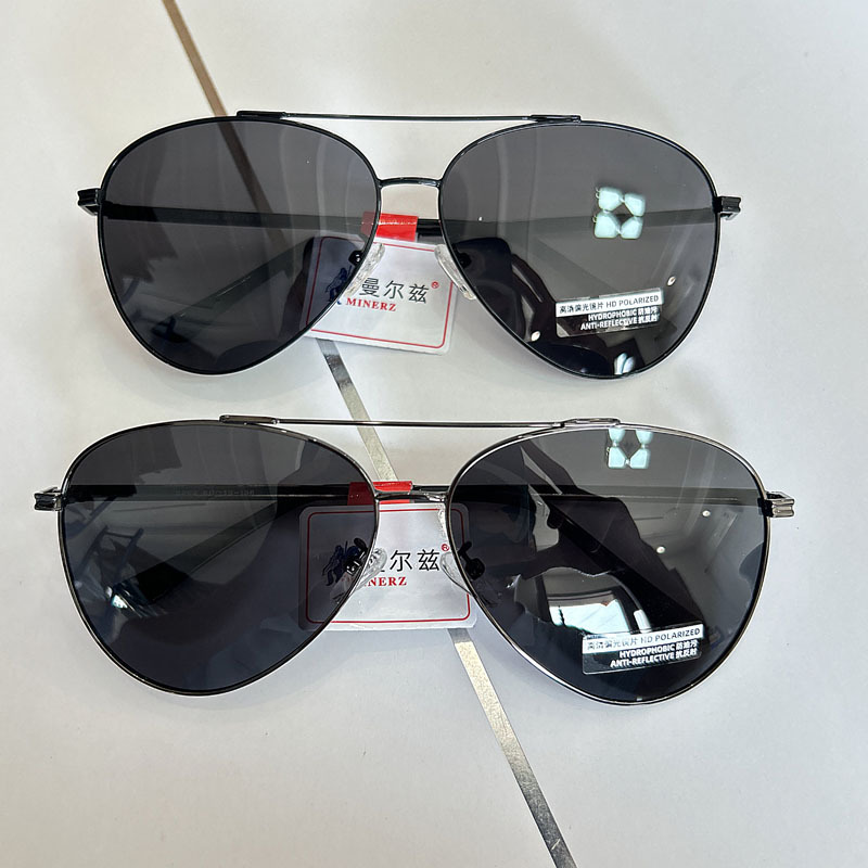 New high-resolution polarized sunglasses, fashionable square frame, personalized dual-beam sunglasses, everyday driving, classic retro frog sunglasses