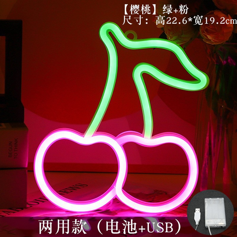 Lámpara de neón LED modelada luz nocturna dormitorio rojo en línea pared decoración lámpara de fiesta de cumpleaños atmósfera lámpara de color