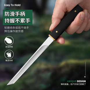Knife, Outdoor Fruit Knife, Sharp Survival Knife, Multi-Functional Knife, Portable Warship, Stainless Steel, High Hardness