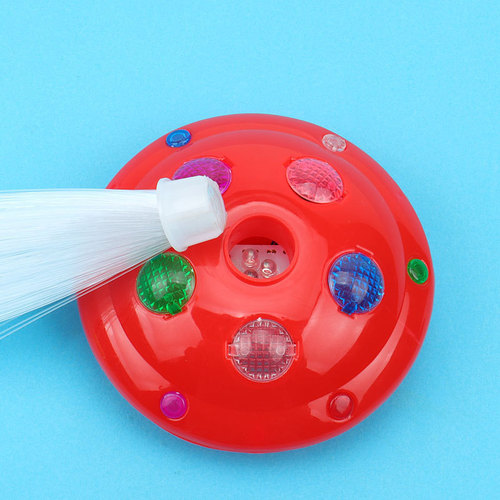 Gem base fiber optic light LED colorful flash night light glowing baby's breath toy holiday decoration light street stall