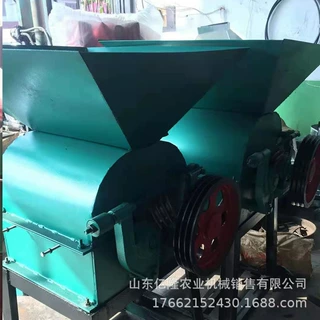 粮油店黄豆燕麦挤扁机 高粱玉米破碎机 商用花生米压碎机