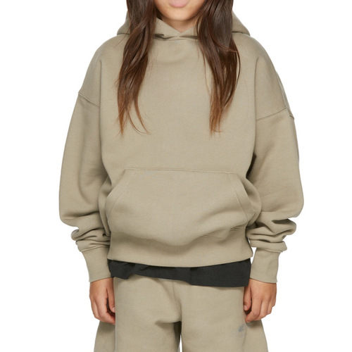 Champion Essentials Fall/Winter FOG Unisex Children's Streetwear Loose Hooded Padded Sweatshirt