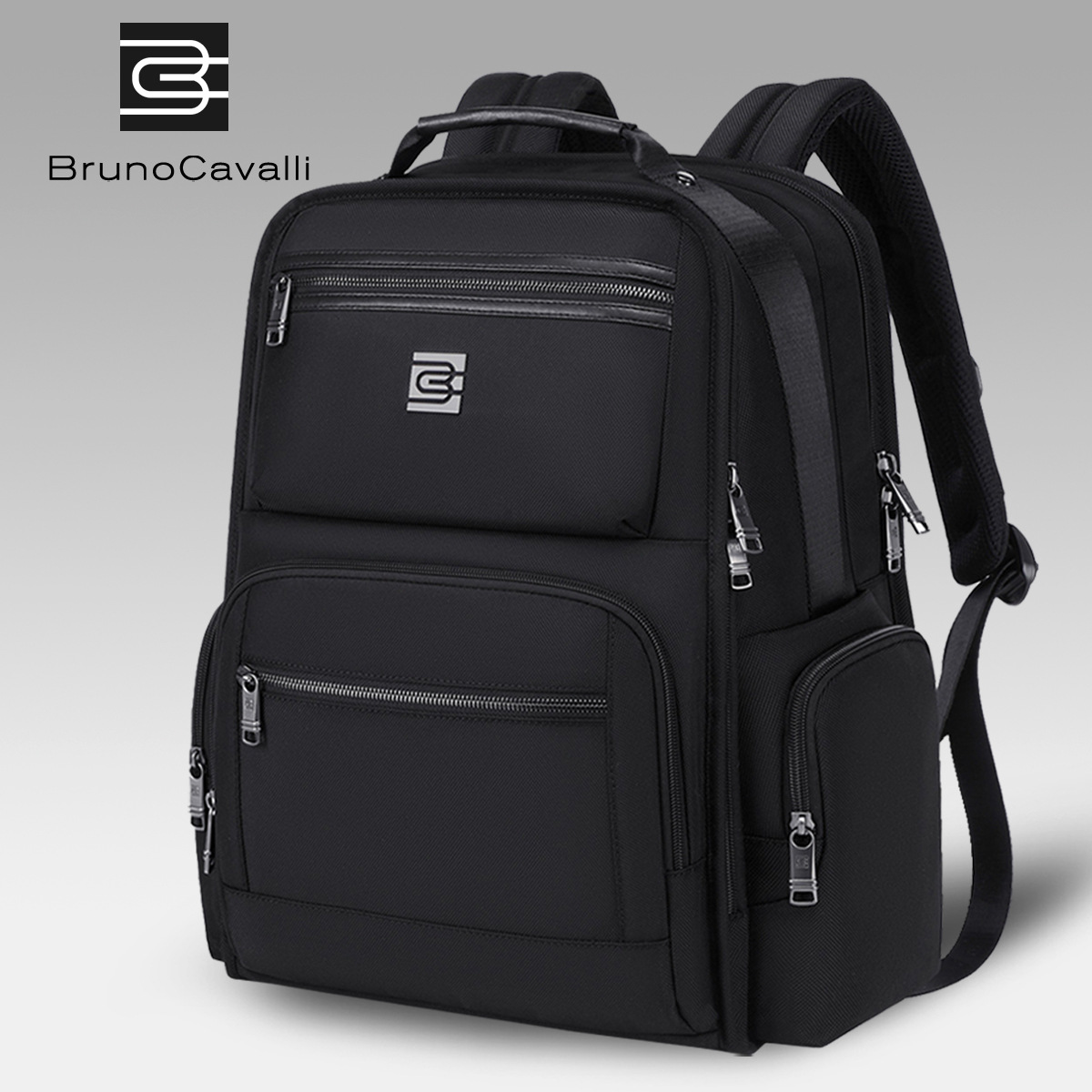 Bruno Cavalli Backpack Business Casual Large Capacity Multifunctional Commuting Travel Laptop Backpack
