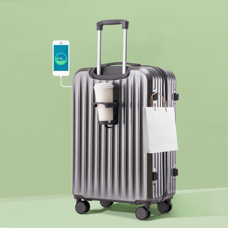 Nueva maleta multifuncional de explosión silenciosa rueda universal de 24 pulgadas caja de palanca de tracción de contraseña